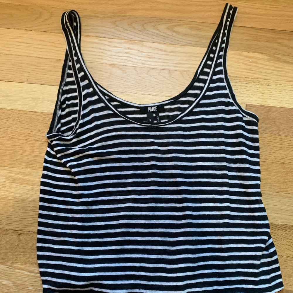 PAIGE black white tank